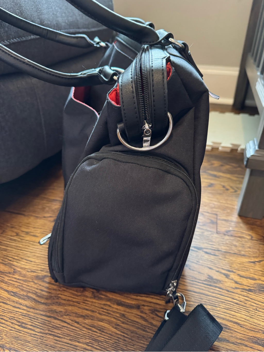 Sarah Wells Black “Claire” Tote Bag With Removable Strap — image 2 of 8